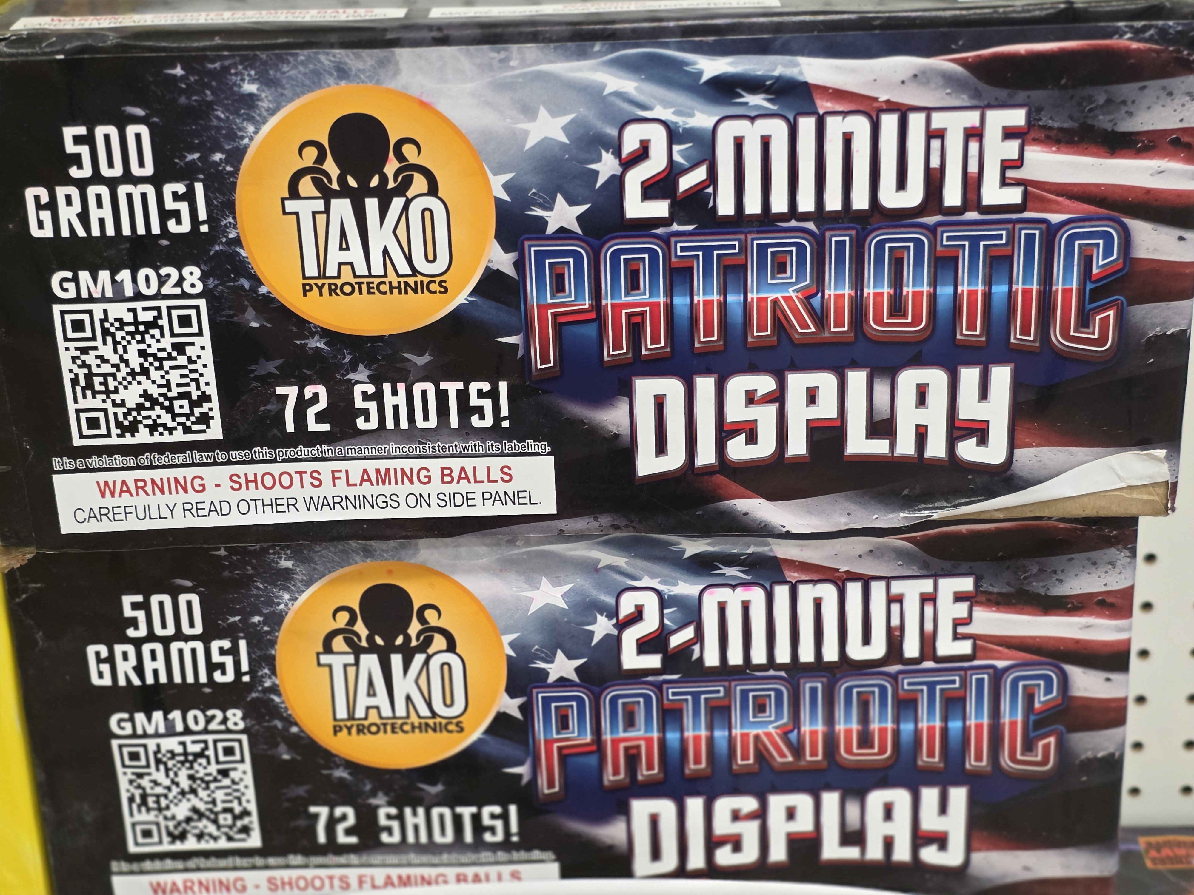 2 minute Patriotic Display